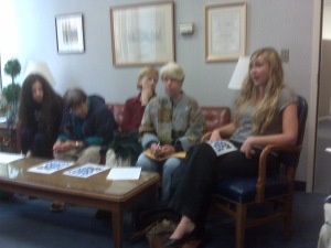 Constituents meet to discuss Energy Policy at Rep. Markey's Office 5/18/09